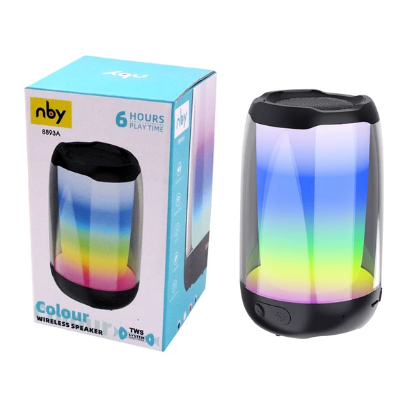 Zore NBY8893A Ayarlanabilir RGB Işıklı Bluetooth Hoparlör Speaker - 11