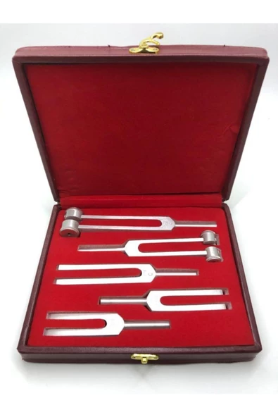 5 Li Diapozon Set Diyapozon Set Frekans 128, 256, 512, 1024 Ve 2048