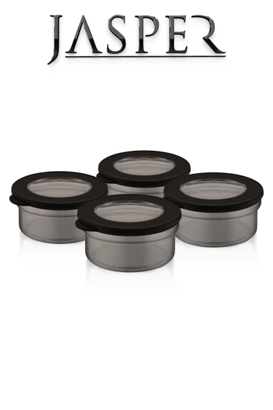 Jasper JPR-0105 Çok Amaçlı 415ml 4 Adet Cam Saklama Kabı Saklama Seti - 2