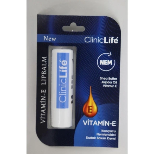 ClinicLife Vitamin-E Dudak Bakım Kremi 4,8 g