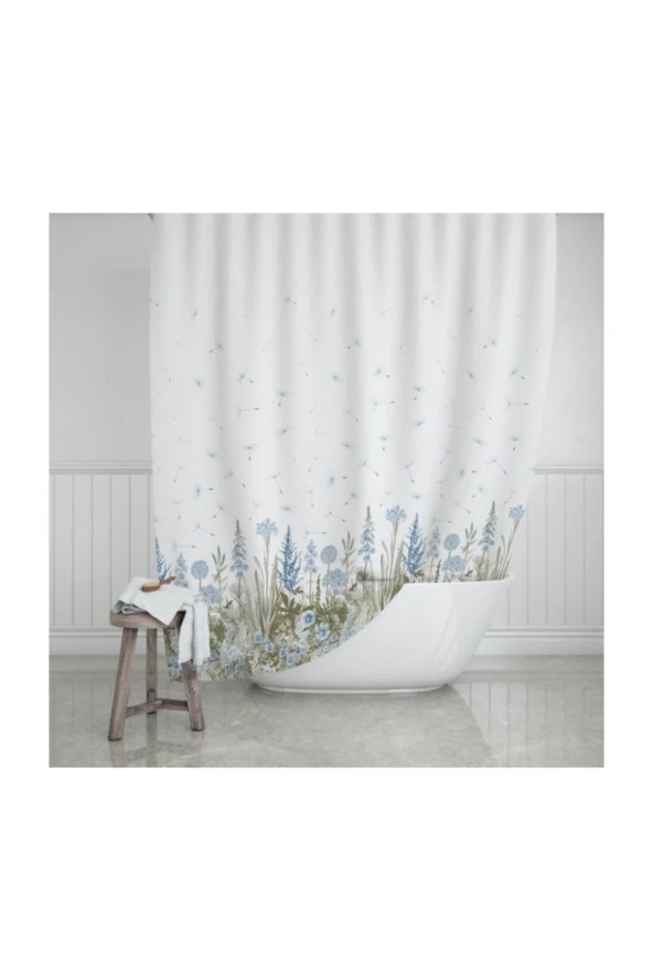 Prado Kır Banyo Perdesi, Duş Perdesi 180X200 Cm