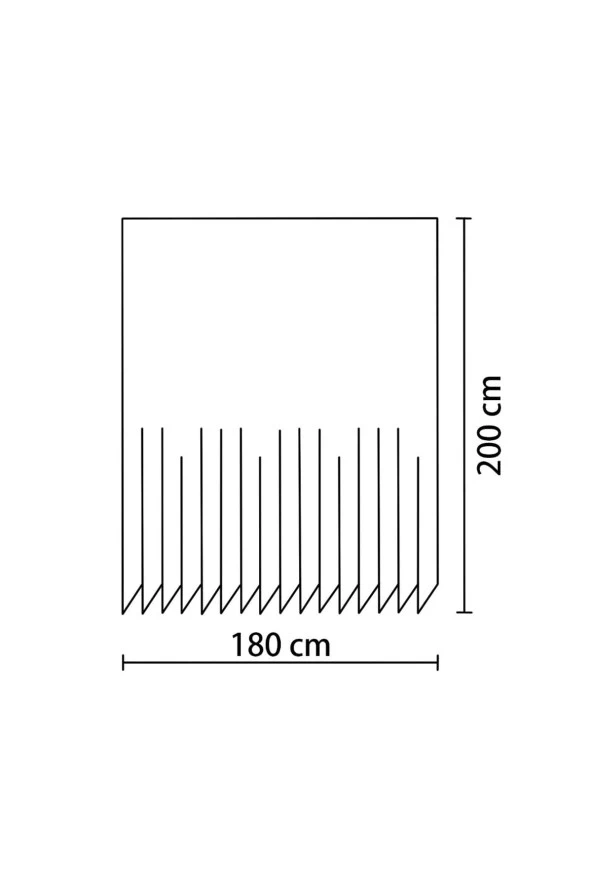 Prado The Wall Banyo Perdesi, Duş Perdesi 180X200Cm Bpthewall-180X200 - 3
