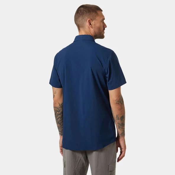 Helly Hansen Tofino Solen Short Sleeve Shirt Erkek Kısa Kollu Gömlek 63204-584 Lacivert - 2