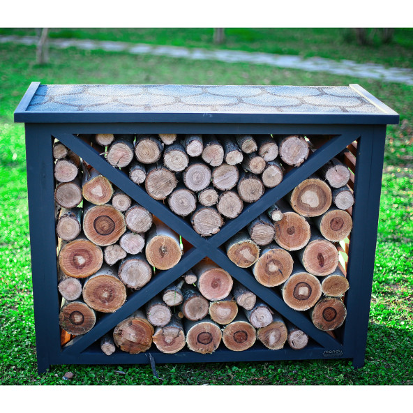 MANDU Dekoratif Ahşap Dış Mekan Odunluk - 5