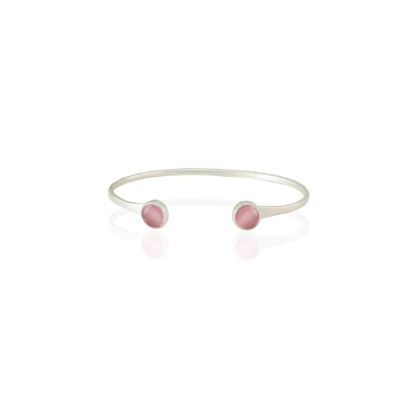 Kadir Jewellery 925 Ayar Gümüş Kaplama El İşçiliği Zirkon Taşlı Kadın Charm Bileklik - Resim 6