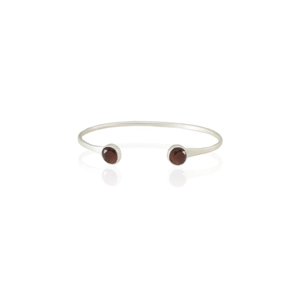 Kadir Jewellery 925 Ayar Gümüş Kaplama El İşçiliği Zirkon Taşlı Kadın Charm Bileklik - Resim 8