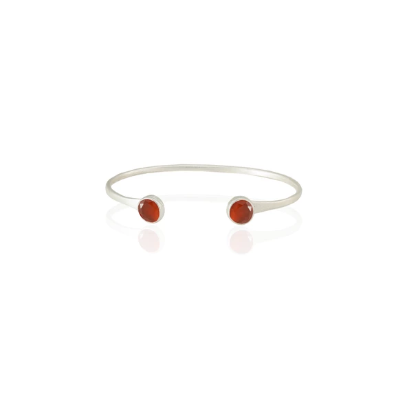 Kadir Jewellery 925 Ayar Gümüş Kaplama El İşçiliği Zirkon Taşlı Kadın Charm Bileklik