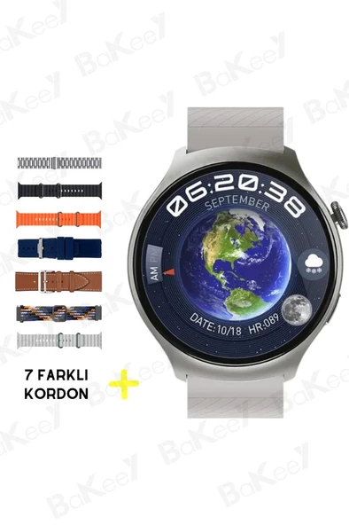 Bakeey Watch 4 Pro Suit 7 Kordonlu Akıllı Saat Tüm cihazlara Uyumlu Sesli Görüşme Nfc Akıllı Saat - 8