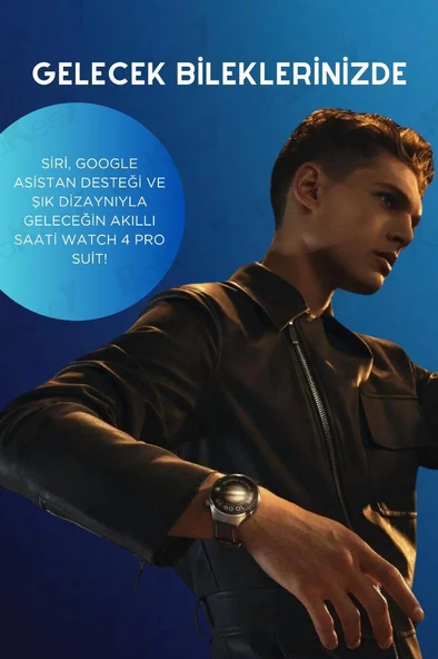 Bakeey Watch 4 Pro Suit 7 Kordonlu Akıllı Saat Tüm cihazlara Uyumlu Sesli Görüşme Nfc Akıllı Saat - 6