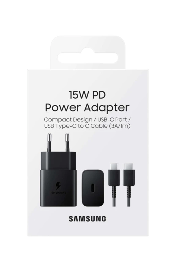 Samsung 15W Pd Şarj Cihazı Adaptör + Kablo ( AÇIK KUTU)