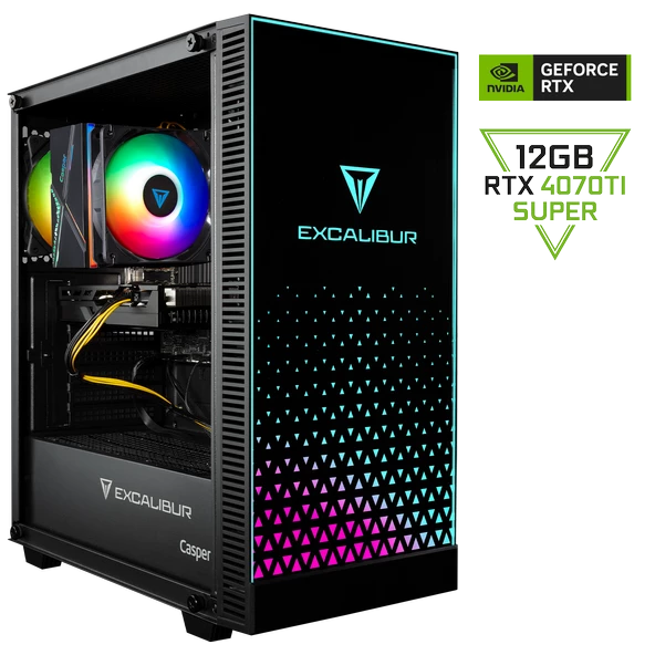 Casper Excalibur E65H.124F-EFP0X-0HE Intel Core i5-12400F 64GB RAM 1TB NVME SSD 16GB RTX4070TI SUPER Freedos Masaüstü Bilgisayar