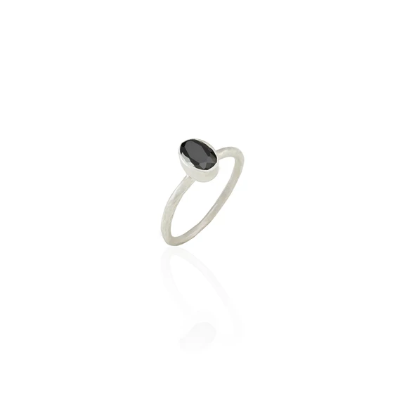 Kadir Jewellery 925 Ayar Gümüş Kaplama Zirkon Taşlı  Kadın Minimal Yüzük - Resim 10