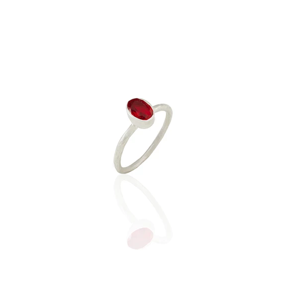 Kadir Jewellery 925 Ayar Gümüş Kaplama Zirkon Taşlı  Kadın Minimal Yüzük - Resim 9