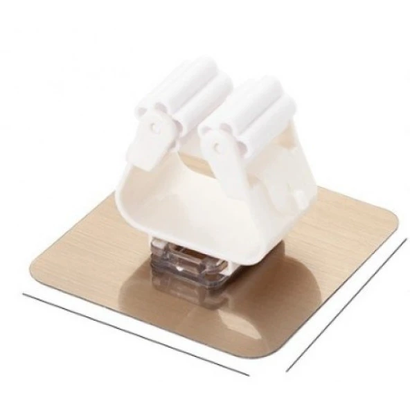 4 Adet Arka Gold Renk Paspas Süpürge Fırça Ve Mop Askısı Sap Tutucu Mop Tutucu - 2