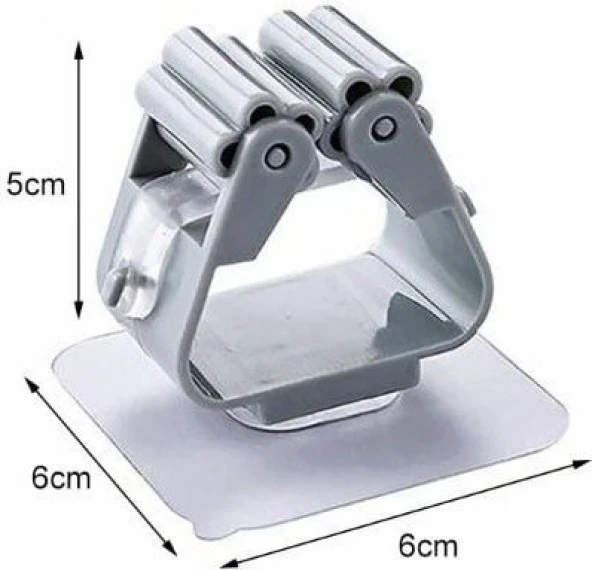 4 Adet Arka Gold Renk Paspas Süpürge Fırça Ve Mop Askısı Sap Tutucu Mop Tutucu - 4