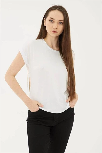 FASHION FRIENDS KADIN BİSİKLET YAKA BLUZ 24Y0194K1 - 2