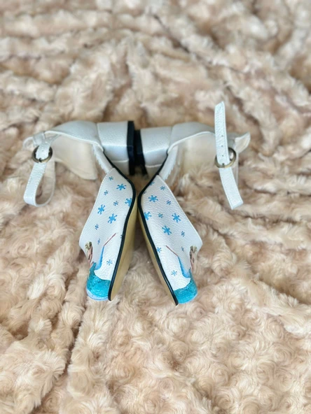 ELSA BASKILI çocuk topuklu ayakkabı - Resim 5