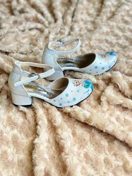 ELSA BASKILI çocuk topuklu ayakkabı - Resim 3