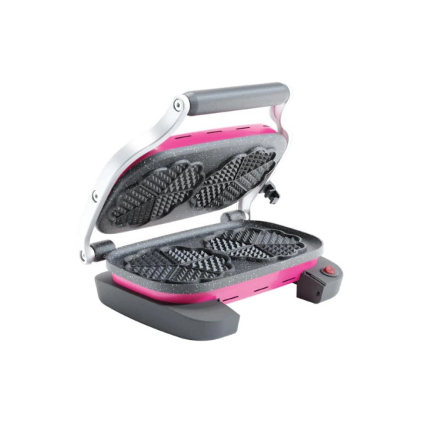 AKSU Vintage Waffle Makinesi İkili Pembe T62W - 2