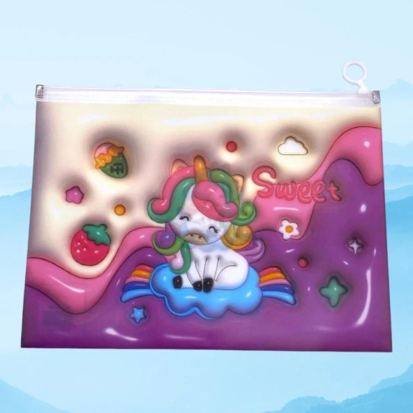 Unick Color 3D Unicorn A4 Kilitli Dosya 1 Adet - 3