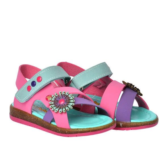 Kiko Kids Günlük Kız Çocuk Bebe Sandalet Şb 2301-10 Mor - Fuşya