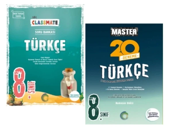 OKYANUS YAYINCILIK 8. Sınıf Classmate Türkçe Soru Bankası + Master 20 Türkçe Denemesi (2 Kitap) ürün görseli