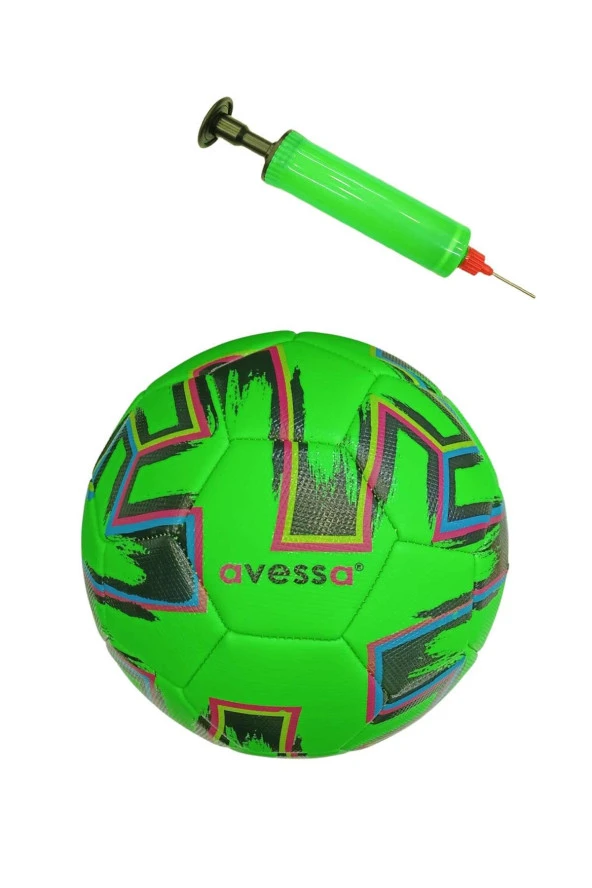 Avessa Ft-300-103 Futbol Topu No5 Yeşil Pompalı