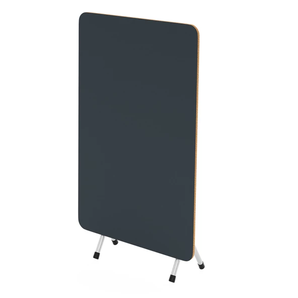 Eportatif 60x90 Füme Katlanır Masa ve 4 Adet Sandalye Seti 1132 - 6