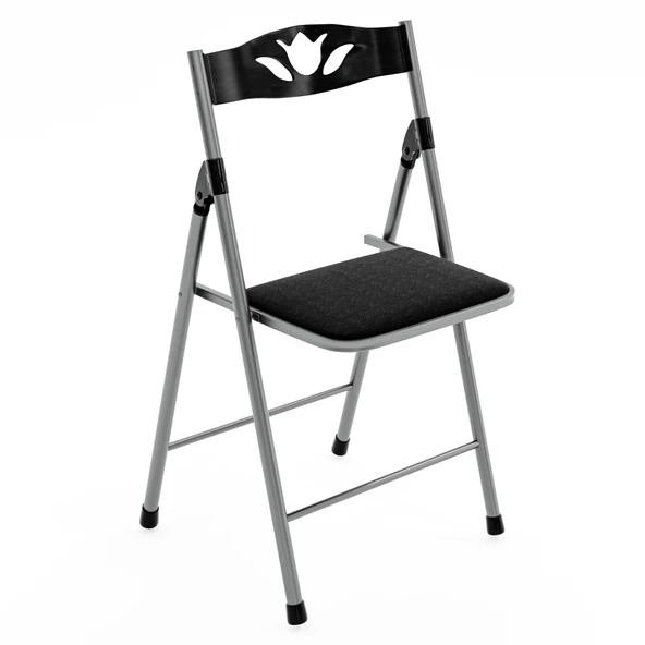 Eportatif 60x90 Füme Katlanır Masa ve 4 Adet Sandalye Seti 1132 - 9