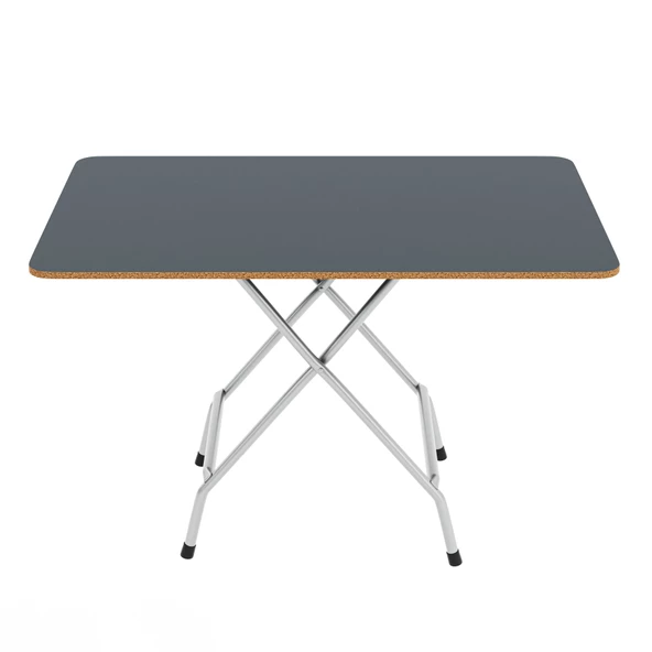 Eportatif 60x90 Füme Katlanır Masa ve 4 Adet Sandalye Seti 1132 - 7