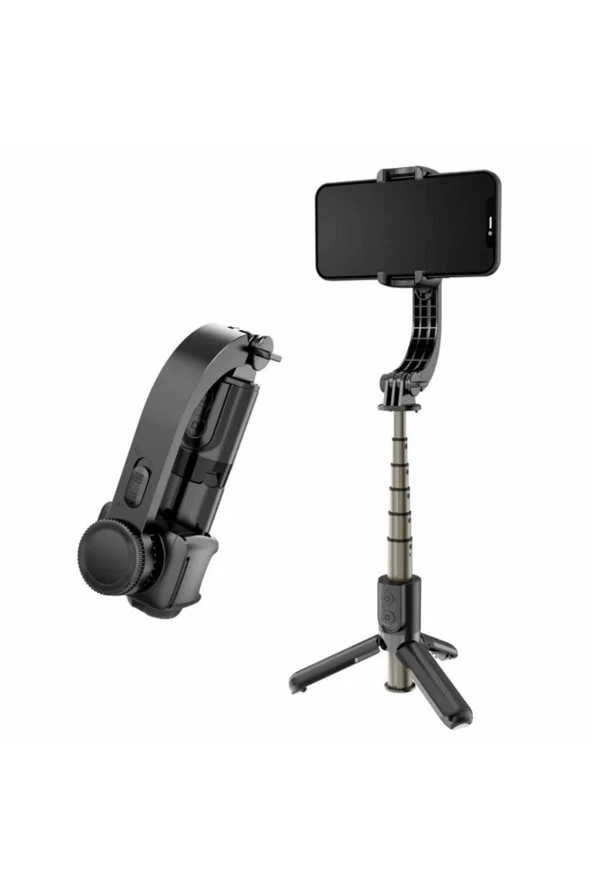 L19 Gimbal Motorlu Mini Cep Boy Telefon Selfie Ve Çubuğu Tripod