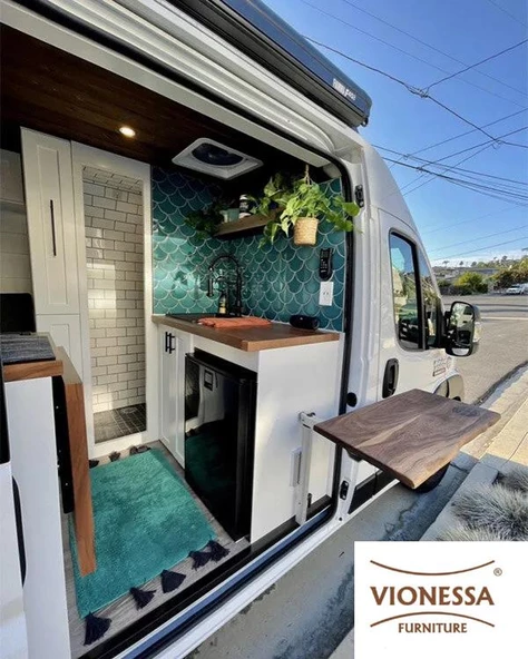 Vionessa Furniture, Lagun Stoper, Tekne & Karavan, Katlanır Masa Ayağı (GRİ) - 6