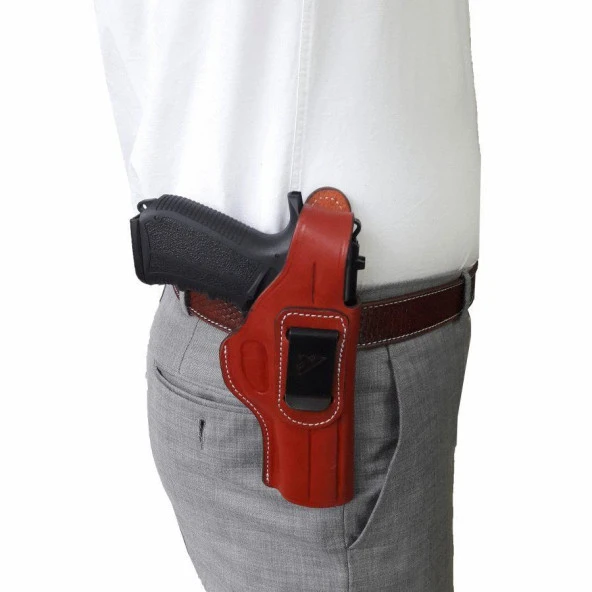 Sarsılmaz K2 Belt Maşalı Deri Kılıf Kahverengi - 4