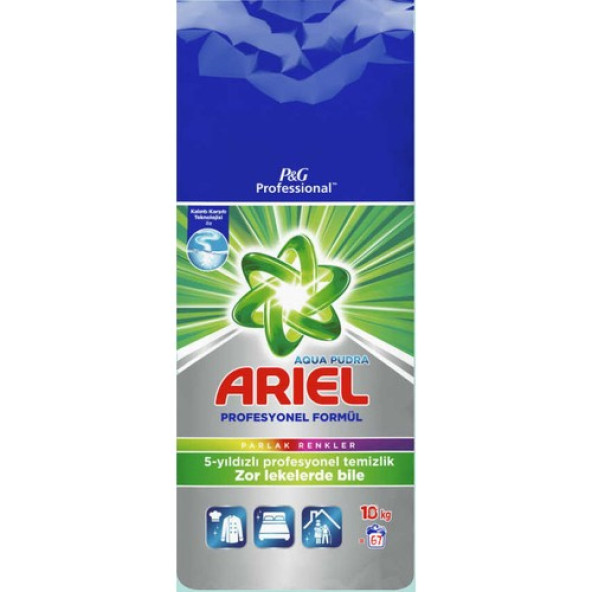 Ariel Aqua Pudra P&g Renkliler Için 10 kg