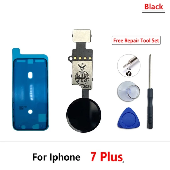 Tkgz İPhone 7 PLUS home tuşu Toz Batnı Tamir seti Tıkım SİYAH ürün görseli 1
