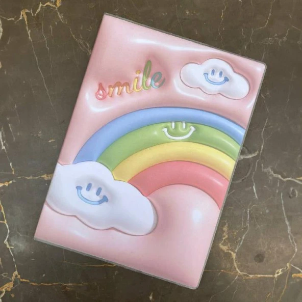 Unick Color 3D Smile P.P. Kapak A4 Defter