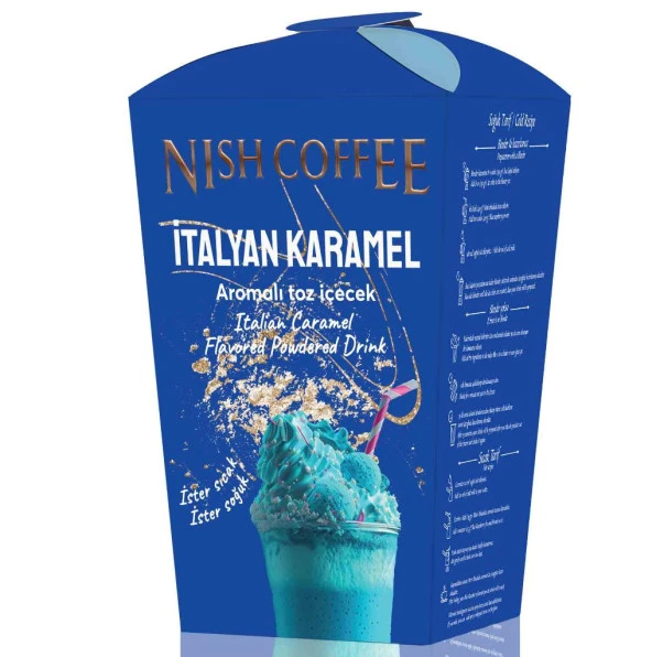 Nish İtalyan Karamel, Cookies Bisküvi Parçacıklı Çikolata Aromalı Toz İçecek 2’li Set (2X250 Gr) - 2