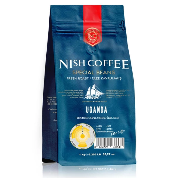 Nish Filtre Kahve Uganda Bugisu 1 Kg - Resim 2