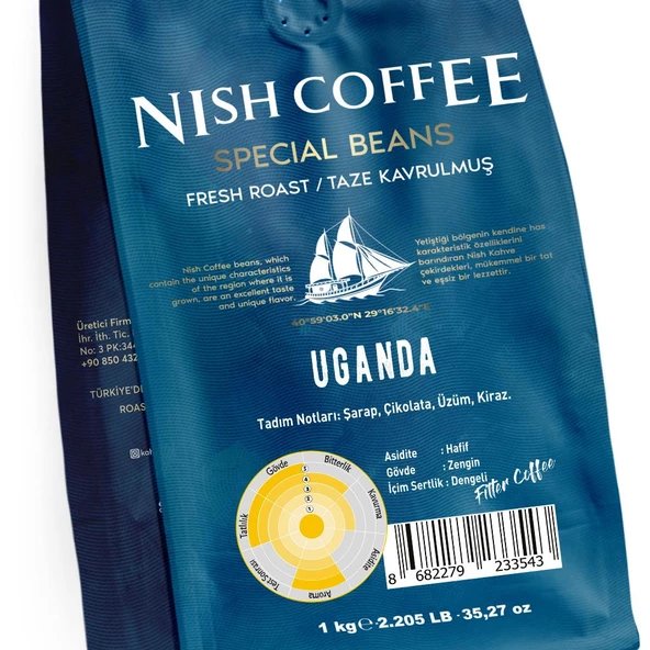 Nish Filtre Kahve Uganda Bugisu 1 Kg - Resim 4