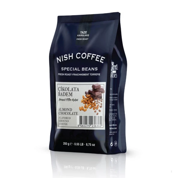 Nish Çikolata Badem Aromalı Filtre Kahve 250 gr