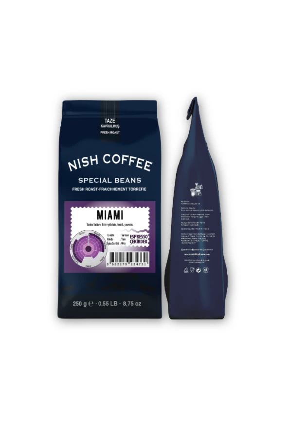 Nish Espresso Miami Kahve 2 x 250 gr - 5