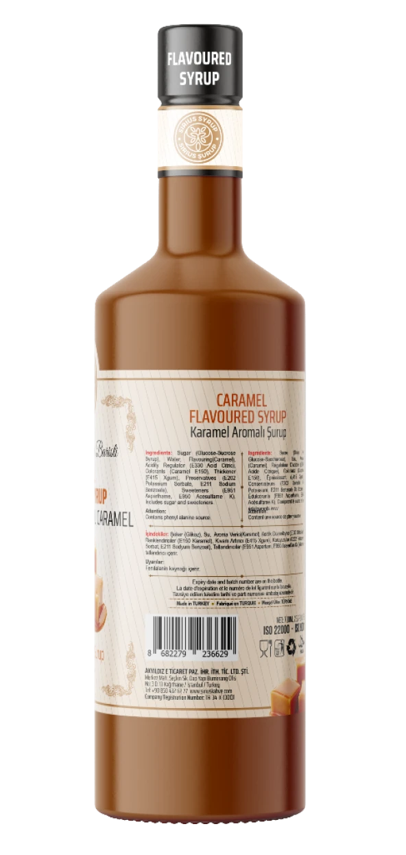 Sirius Premium Karamel Aromalı Şurup 700 ML - 2