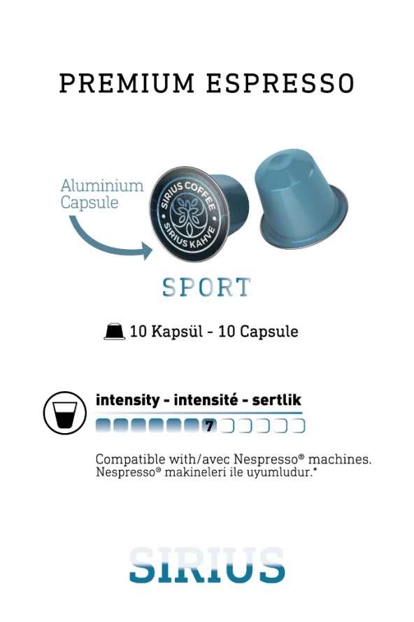 Sirius Special Nesspresso Uyumlu Kapsül Kahve 9 Sport - 6