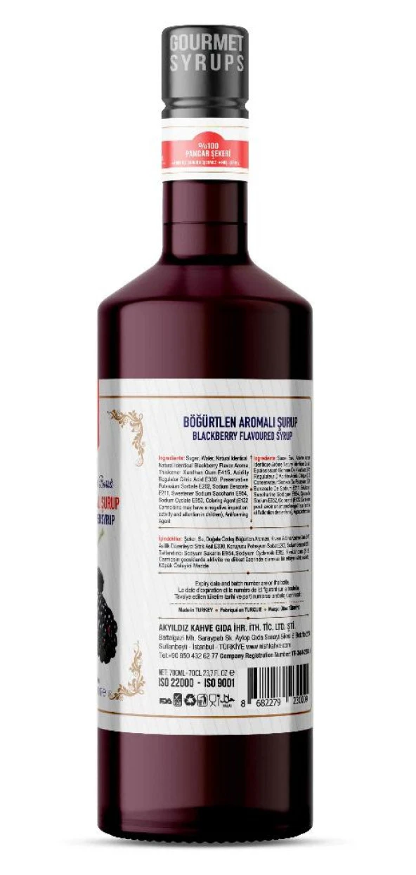 Nish Böğürtlen Aromalı Şurup 700 ML - 2