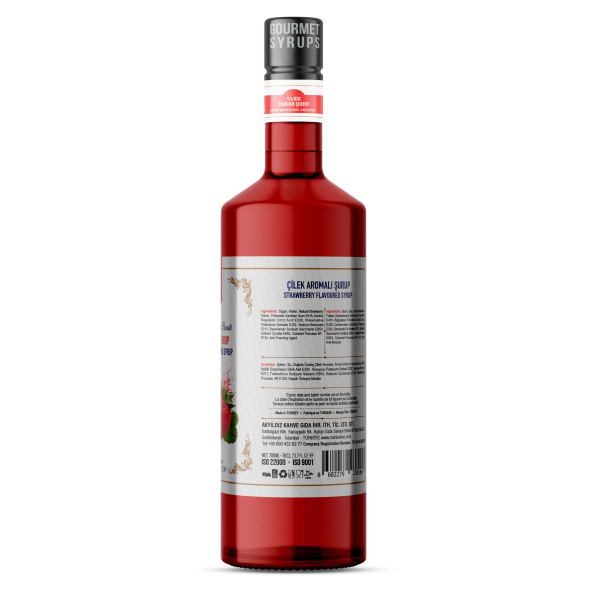 Nish Çilek Aromalı Şurup 3 x 700 ml - 4