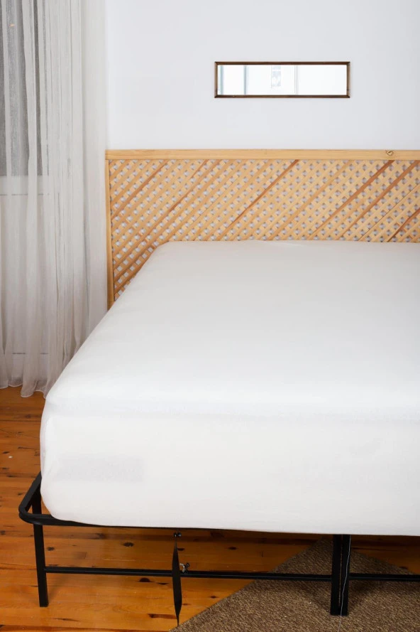 Çift Kişilik %100 Pamuklu Lastikli Çarşaf - 3