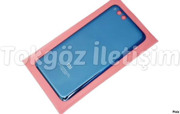 Tkgz Xiaomi Mi 6 Arka Kapak Batarya Pil Kapağı (CAM) MAVİ - 2