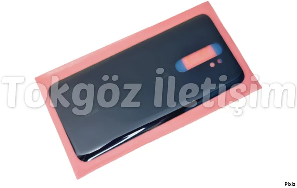 Tkgz Xiaomi Redmi NOTE 8 PRO Arka Pil Batarya Kapağı (CAM) SİYAH - 2