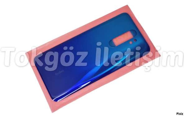 Tkgz Xiaomi Redmi NOTE 8 PRO Arka Pil Batarya Kapağı (CAM) MAVİ - 2