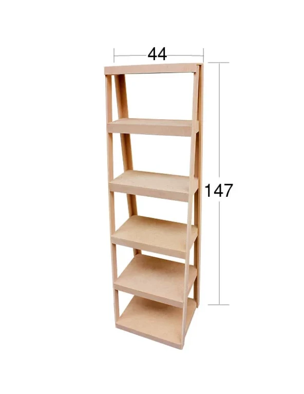 Hobi-Art F 731 Boyanabilir Ahşap 6 Katlı Demonte Raf